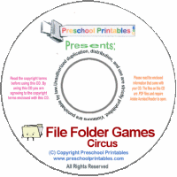 Circus File Folder Game